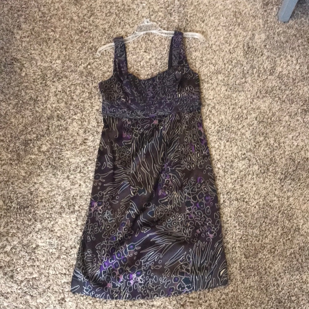 Fitted silk dress